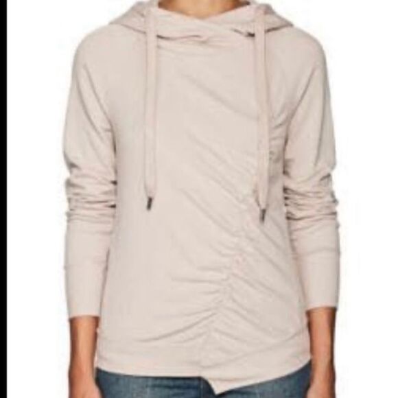 Revolve NSF Ziva Asymmetrical Hooded sweatshirt - Picture 1 of 8